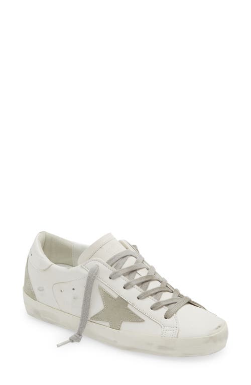 Golden Goose Super-star Low-top Leather Sneakers In White/ice
