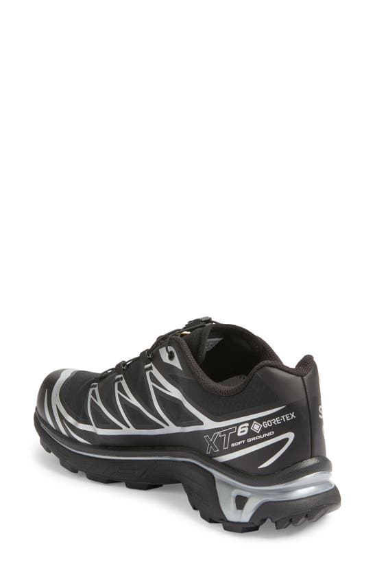 Shop Salomon Gender Inclusive Xt-6 Gore-tex® Waterproof Sneaker In Black/black/ftw Silver