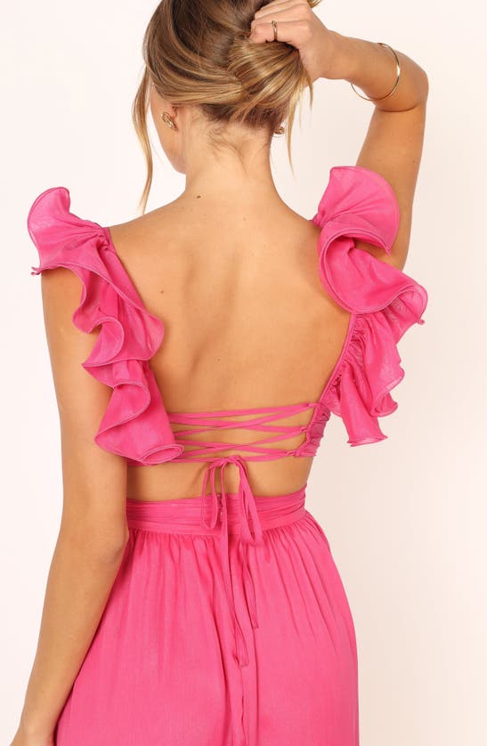 Petal And Pup Petal & Pup Bonito Ruffle Maxi Dress In Pink
