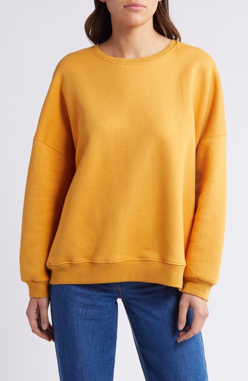 SESSÙN Chebbi Oversize Cotton Blend Sweatshirt Inca Gold at Nordstrom,