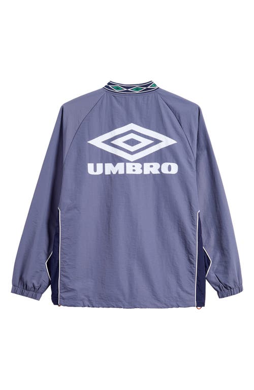 Butter Goods X Umbro Nylon Training Pullover In Slate/navy