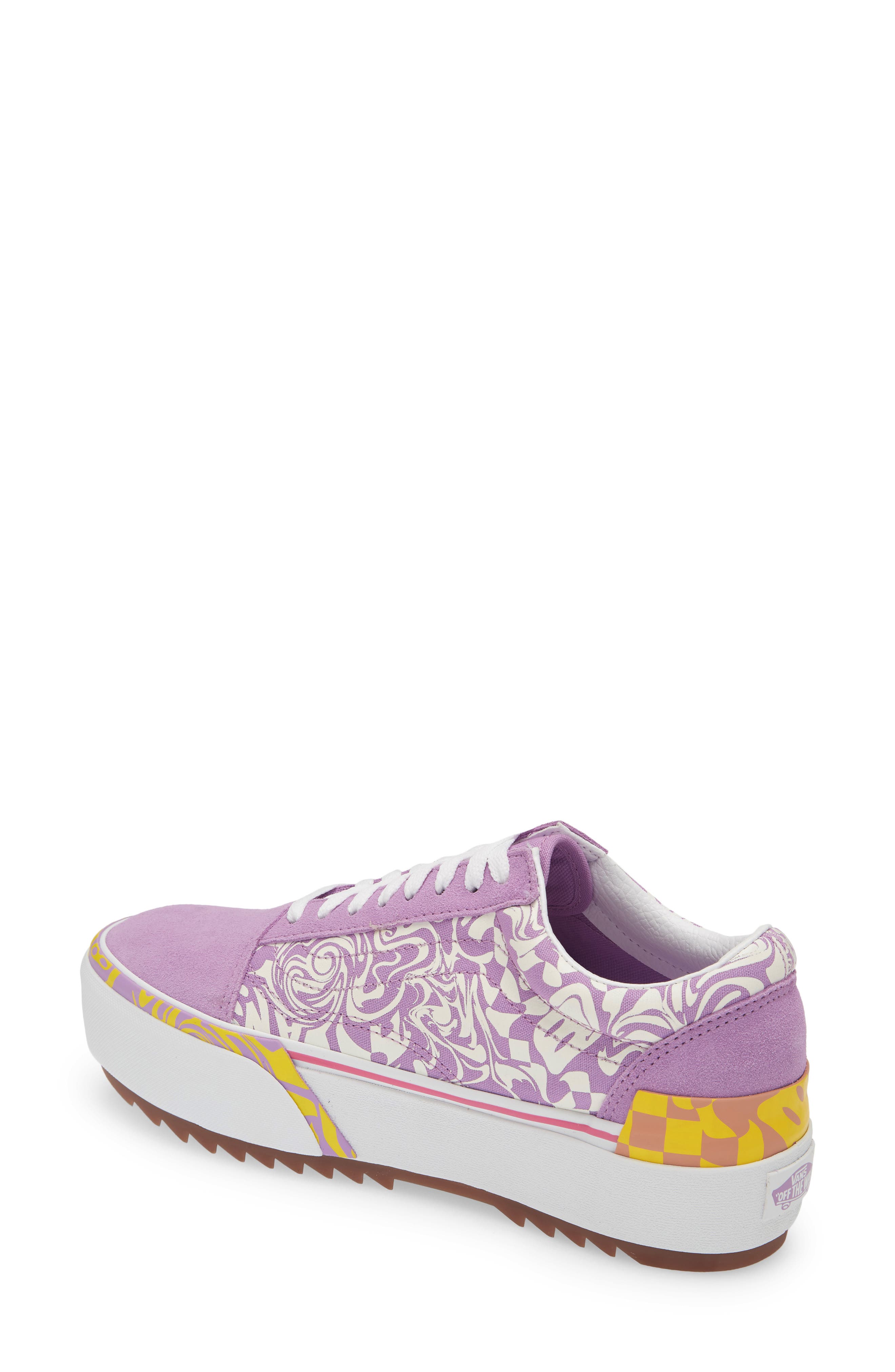 lilac platform vans