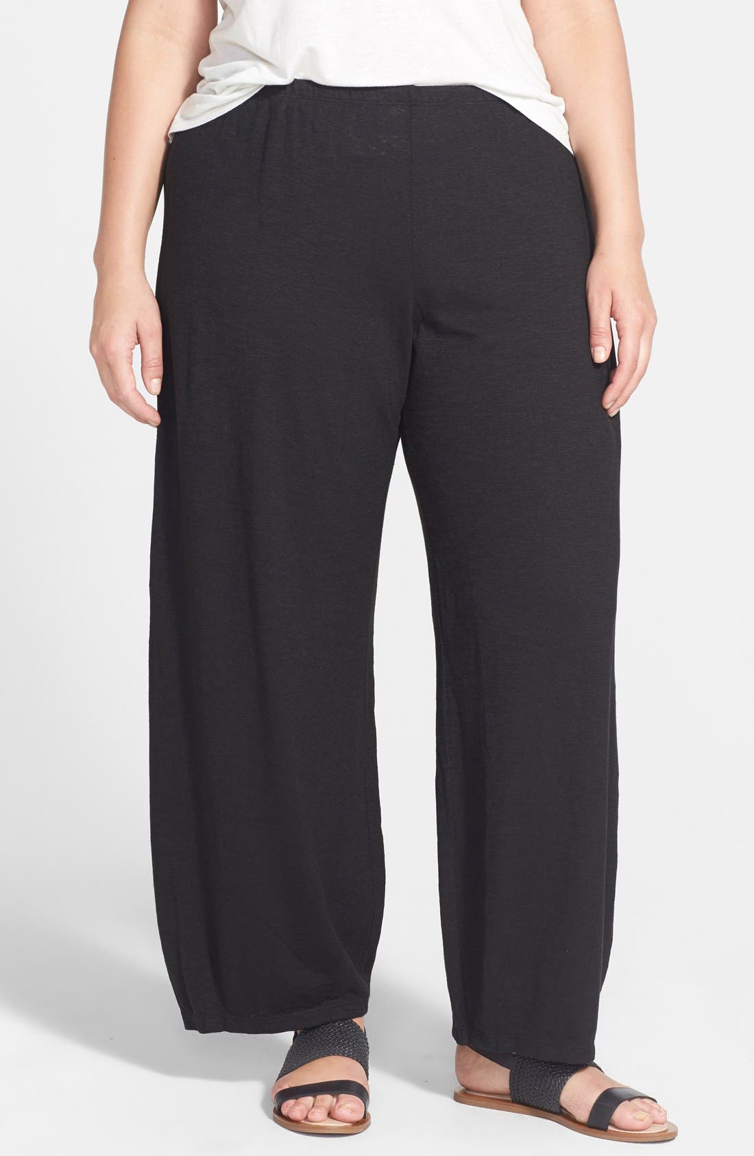 Eileen Fisher Hemp & Organic Cotton Lantern Ankle Pants (Plus Size