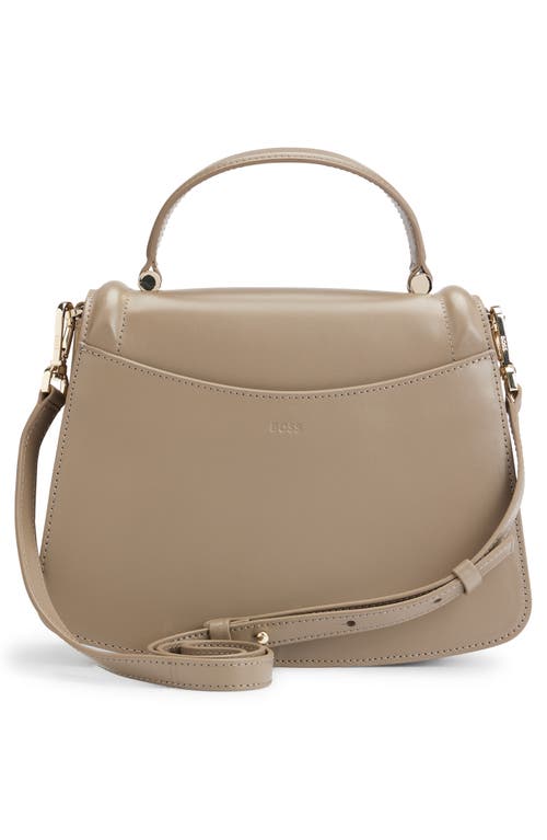 HUGO BOSS HUGO ARIELL LEATHER TOP HANDLE BAG