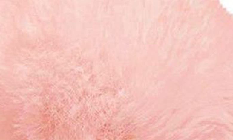 Memoi The Gloria Faux Fur Pom Slipper In Blush