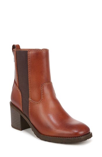 Zodiac Women's Claret Block-heel Stretch Booties In Brown