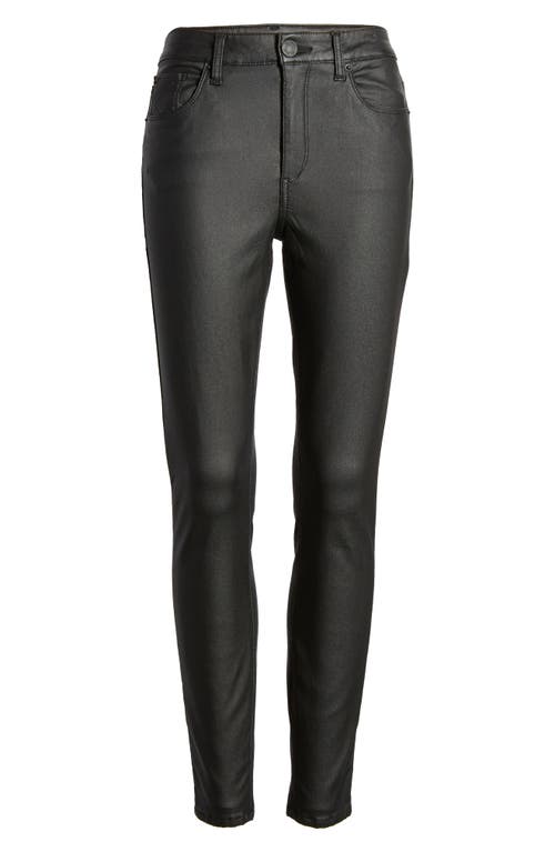 Sts Blue Ellie Coated High Waist Ankle Skinny Jeans In Black