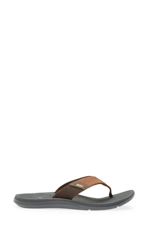 Reef Santa Ana Flip Flop In Grey/tan