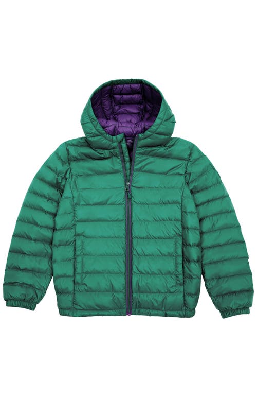 Shop Rokka&rolla Kids' Ultra Light Quilt Packable Down Jacket In Green