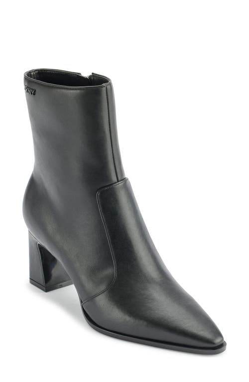 Dkny Sunny Pointed Toe Bootie In Black