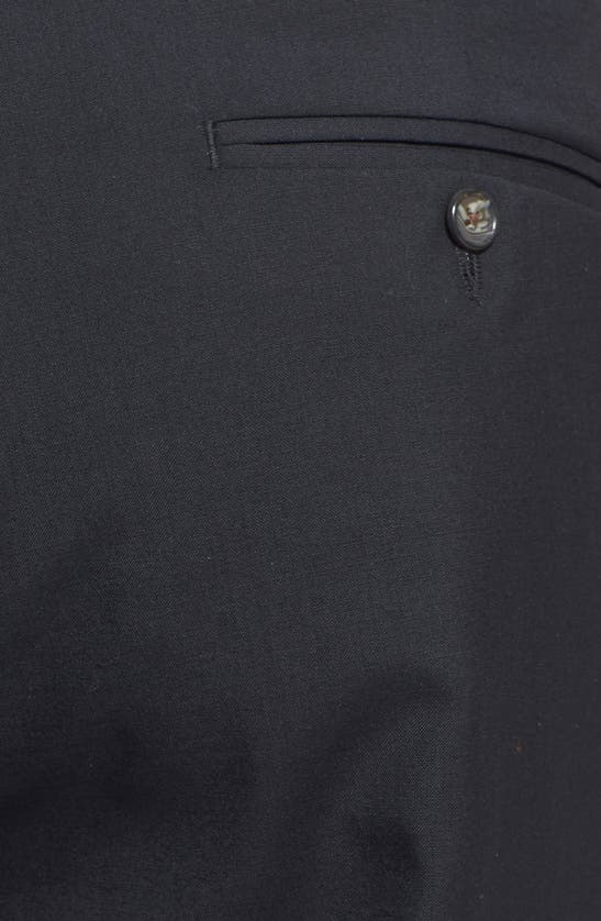 BERLE BERLE SELF SIZER WAIST PLAIN WEAVE PLEATED WASHABLE TROUSERS