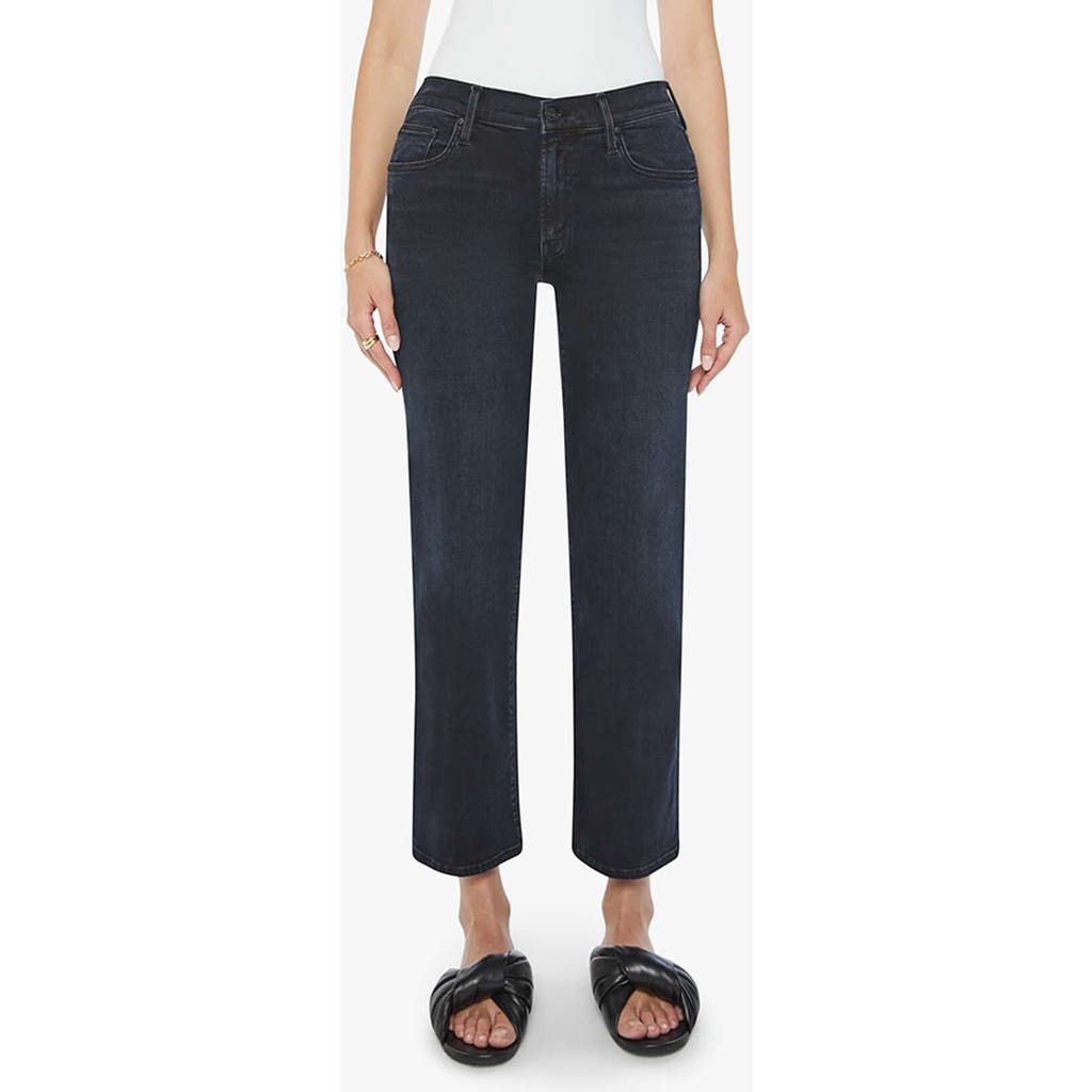 Mother The Mid-rise Rambler Zip Ankle Jeans In Night In Venice