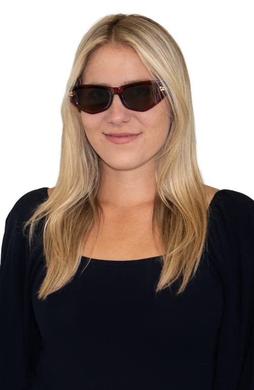 Fifth & Ninth Wren 52mm Polarized Geometric Sunglasses In Brown/brown