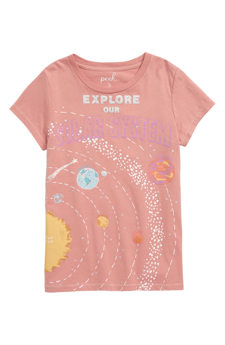 Peek Aren't You Curious Solar System Graphic Tee (Toddler Girls, Little ...
