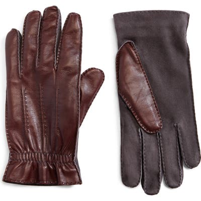 Brunello Cucinelli Leather Gloves, Brown