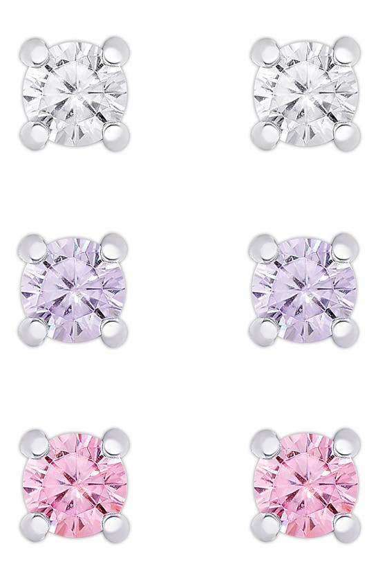 Lily Nily Pack Of 3 Stud Earrings In Silver