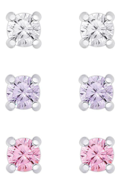 Lily Nily Pack of 3 Stud Earrings in Silver at Nordstrom