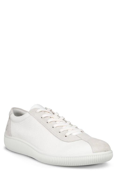 Ecco Soft Zero Sneaker In White/shadow White