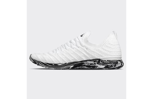 Apl Athletic Propulsion Labs Techloom Wave Sneakers In White/black/marble