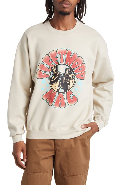 Fleetwood Mac Cotton Blend Graphic Sweatshirt in Sand