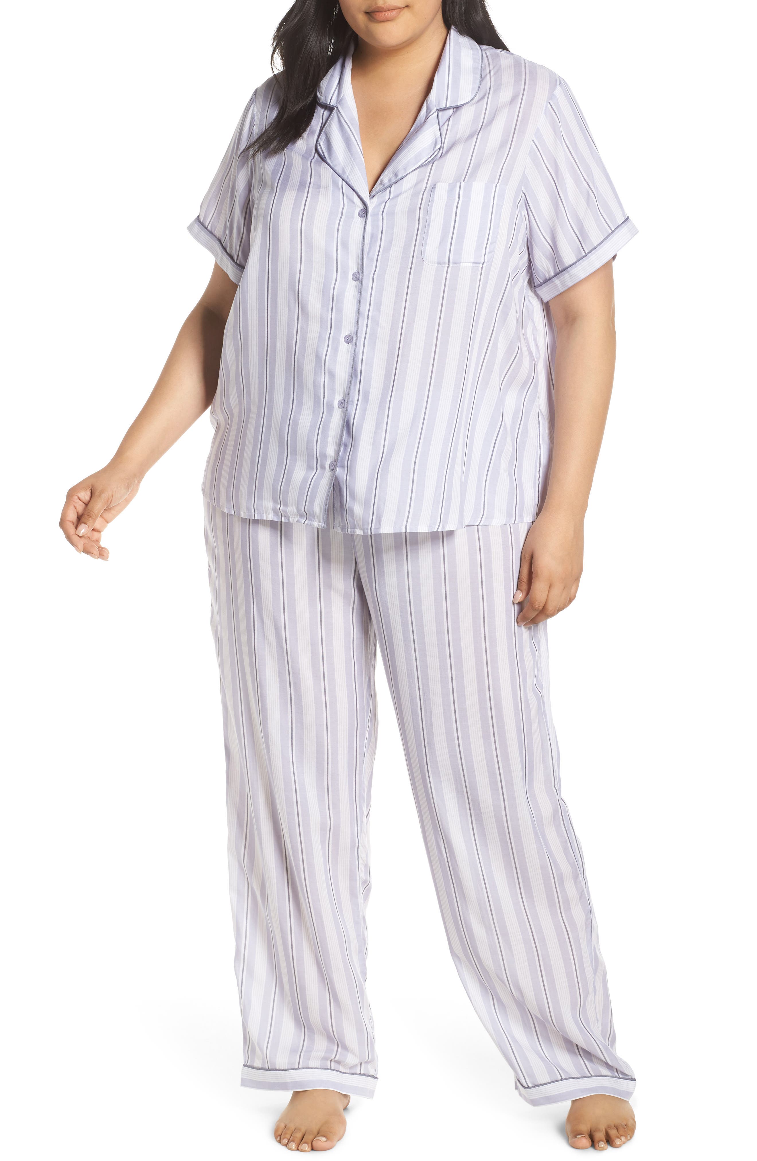 Plus Size Nordstrom Lingerie Sweet Dreams Pajamas, Purple