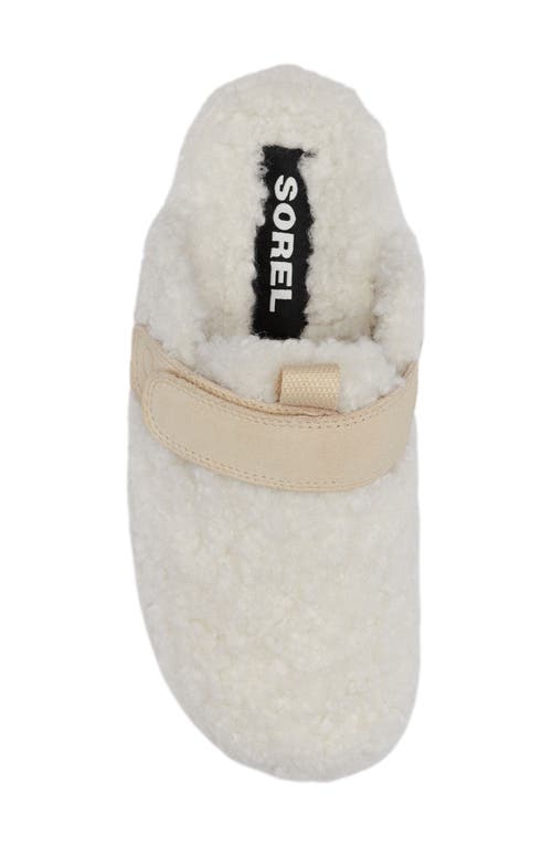 Shop Sorel Viibe Faux Shearling Clog In Natural/bleached Ceramic