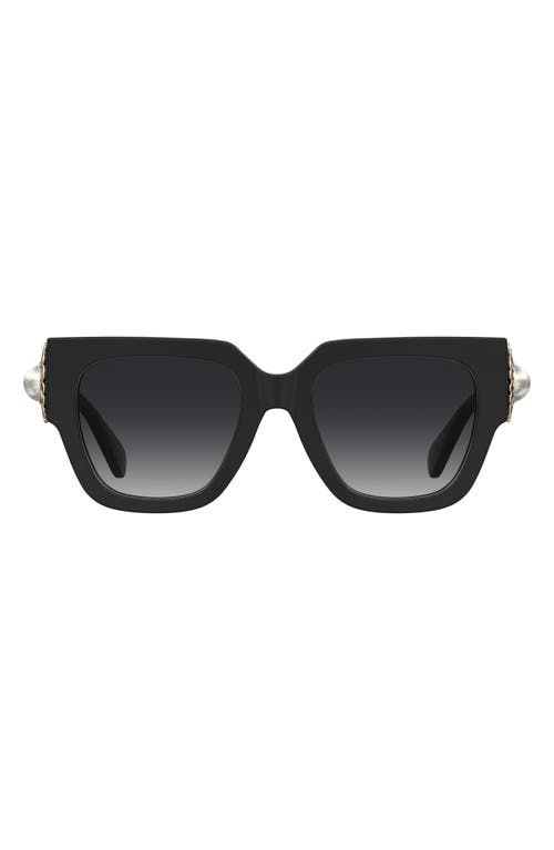 Moschino 52mm Gradient Square Sunglasses in Black at Nordstrom