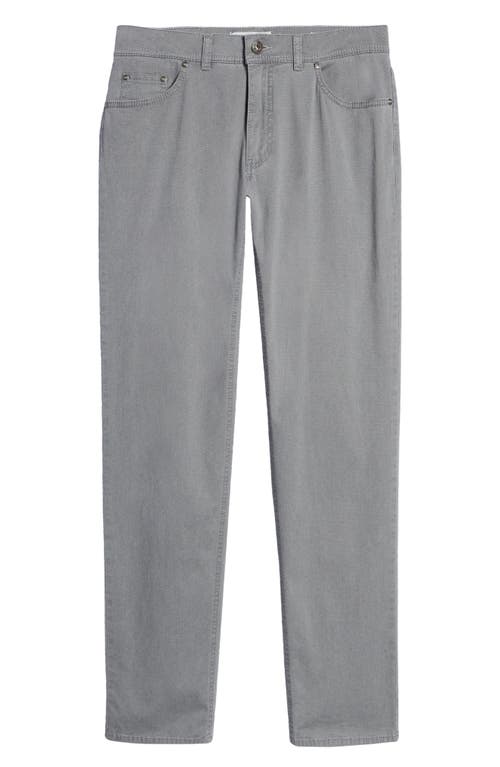 Brax Cooper Fancy Five-Pocket Straight Leg Pants in Silver