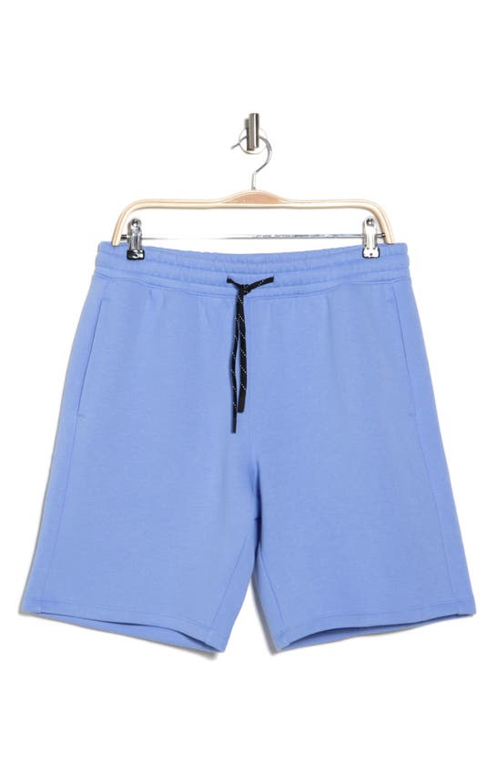 Shop Z By Zella Freeform Fleece 9" Shorts In Blue Hydrangea