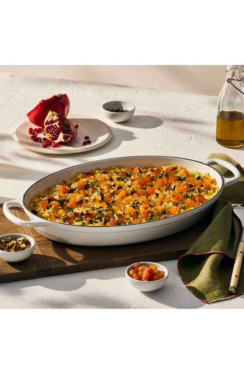 Le Creuset Signature 3 Quart Enameled Cast Iron Oval Baker In White