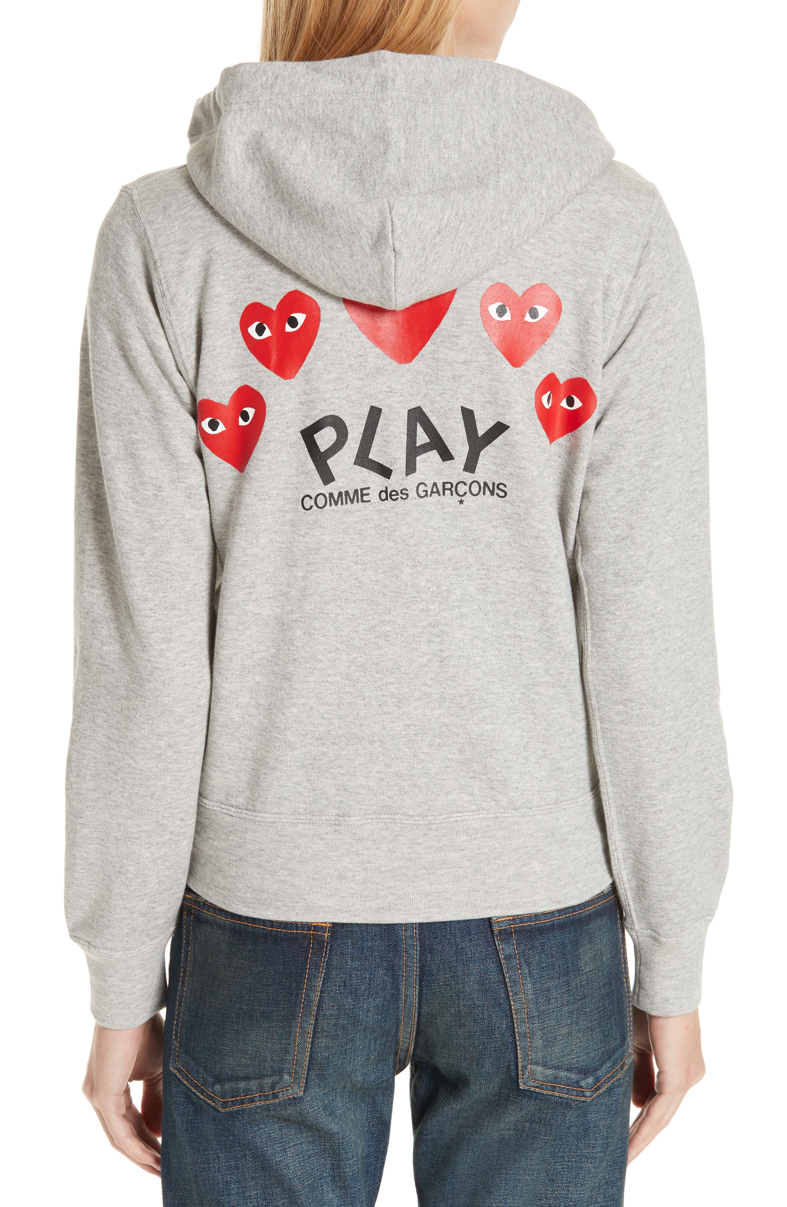 comme des garcons play zip