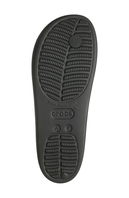 Crocs Baya Platform Sandal In Black