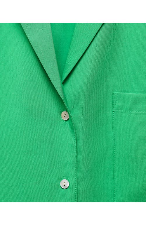 Shop Mango Moma Camp Shirt In Green