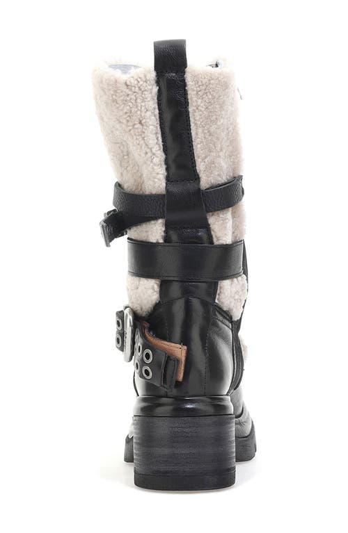 Shop As98 A.s.98 Emmons Genuine Shearling Boot In Black