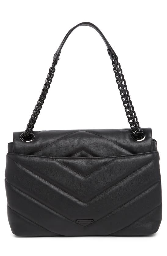 Shop Rebecca Minkoff Edie Maxi Shoulder Bag In Black