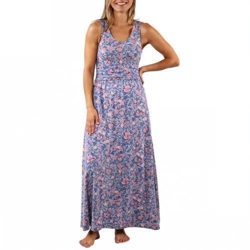 Uv Skinz V-neck Maxi Dress In Moon Dust Wildflower