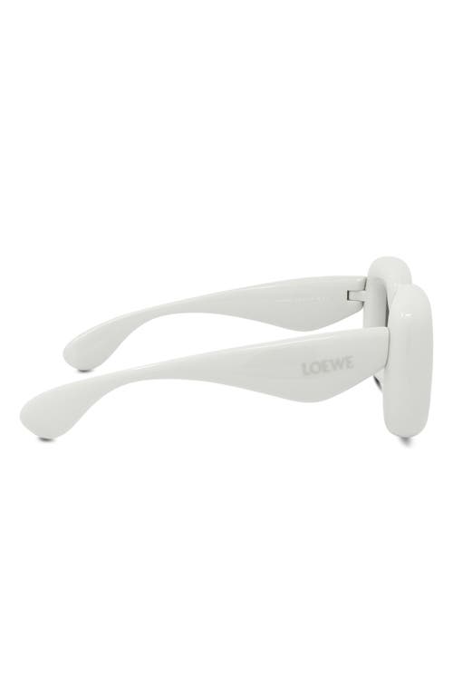 Shop Loewe Injected 41mm Square Sunglasses In Grey/smoke