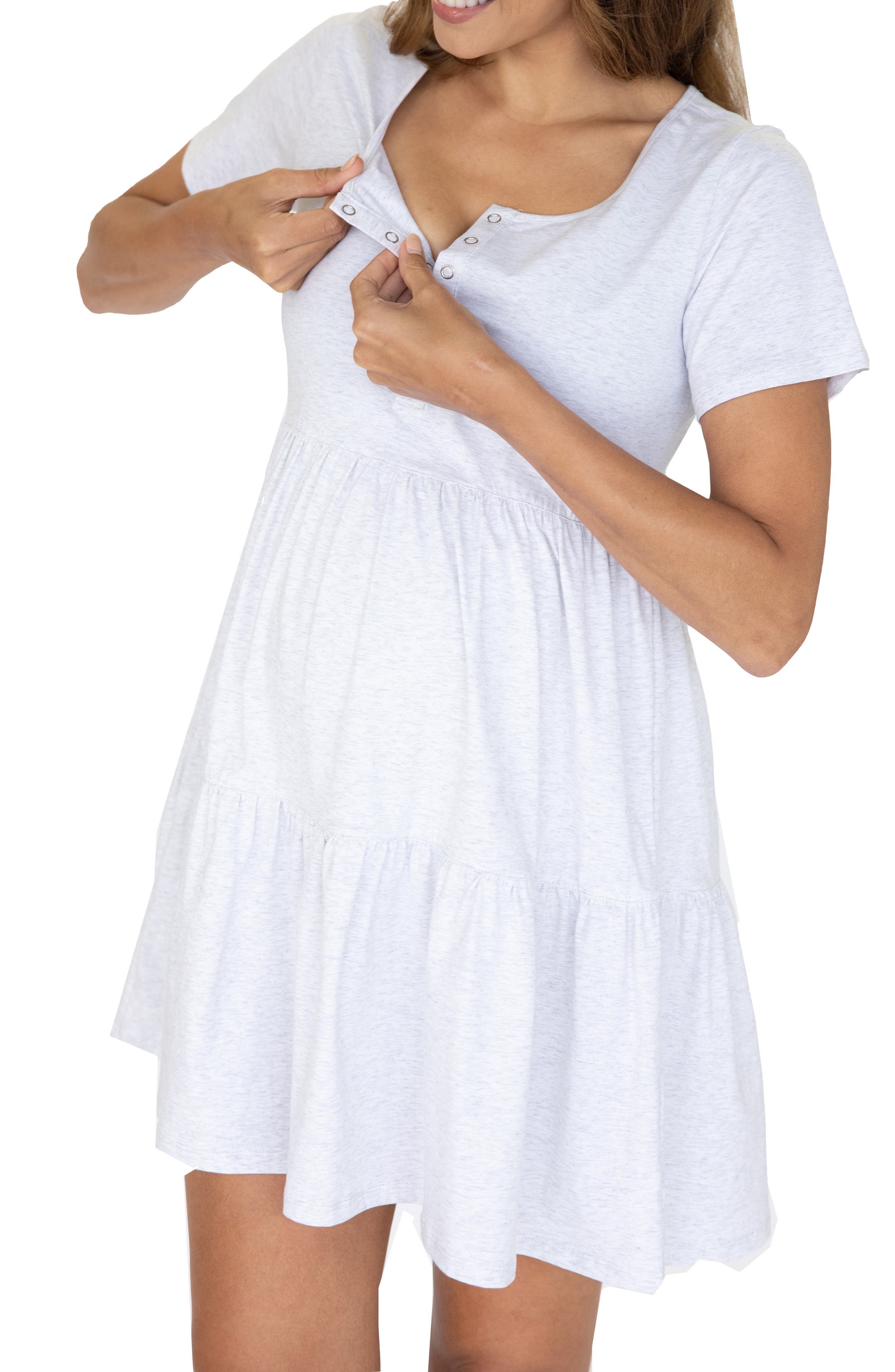 Angel Maternity Tiered Maternity/Nursing Dress Nordstrom