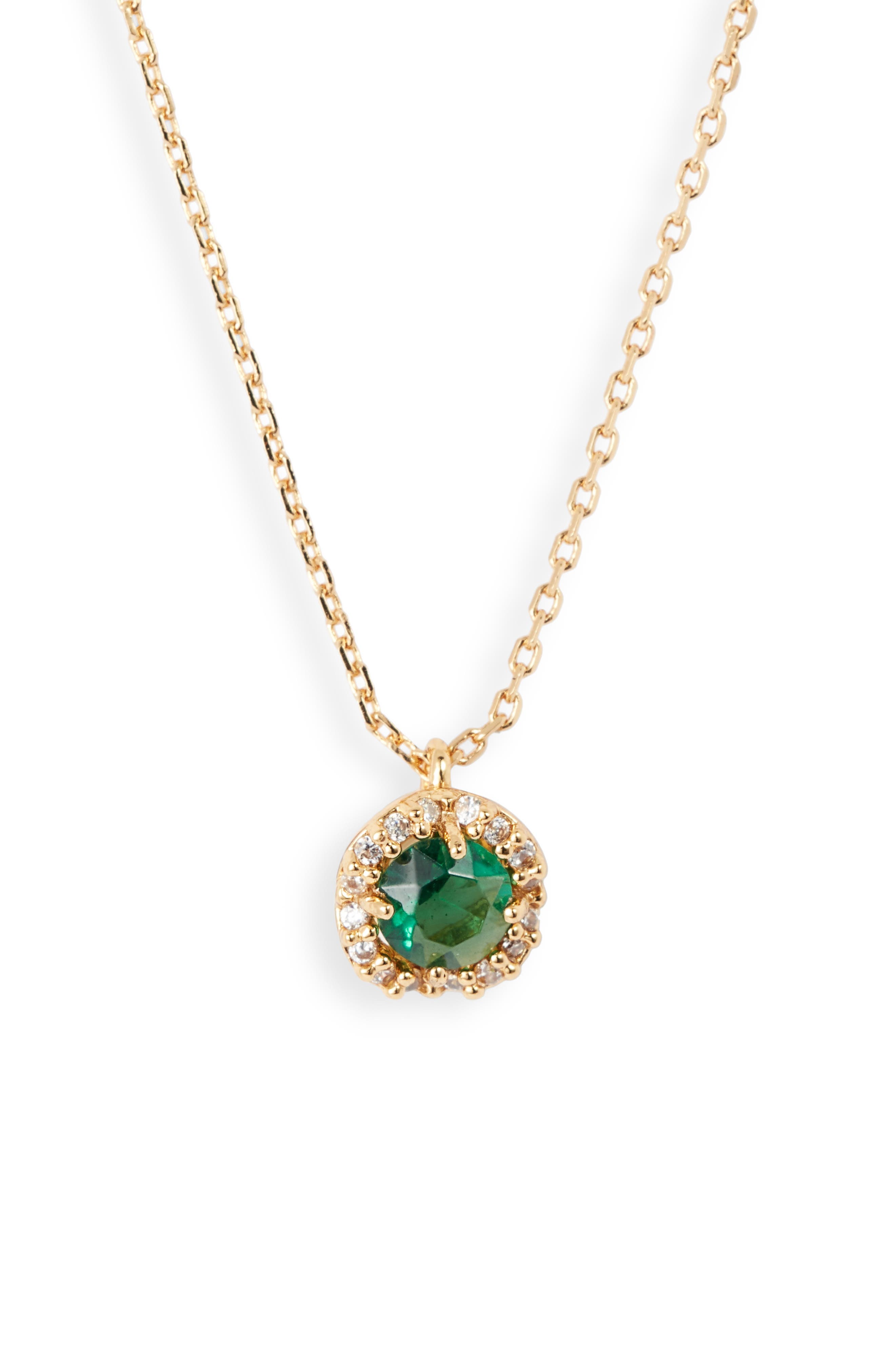 kate spade emerald necklace