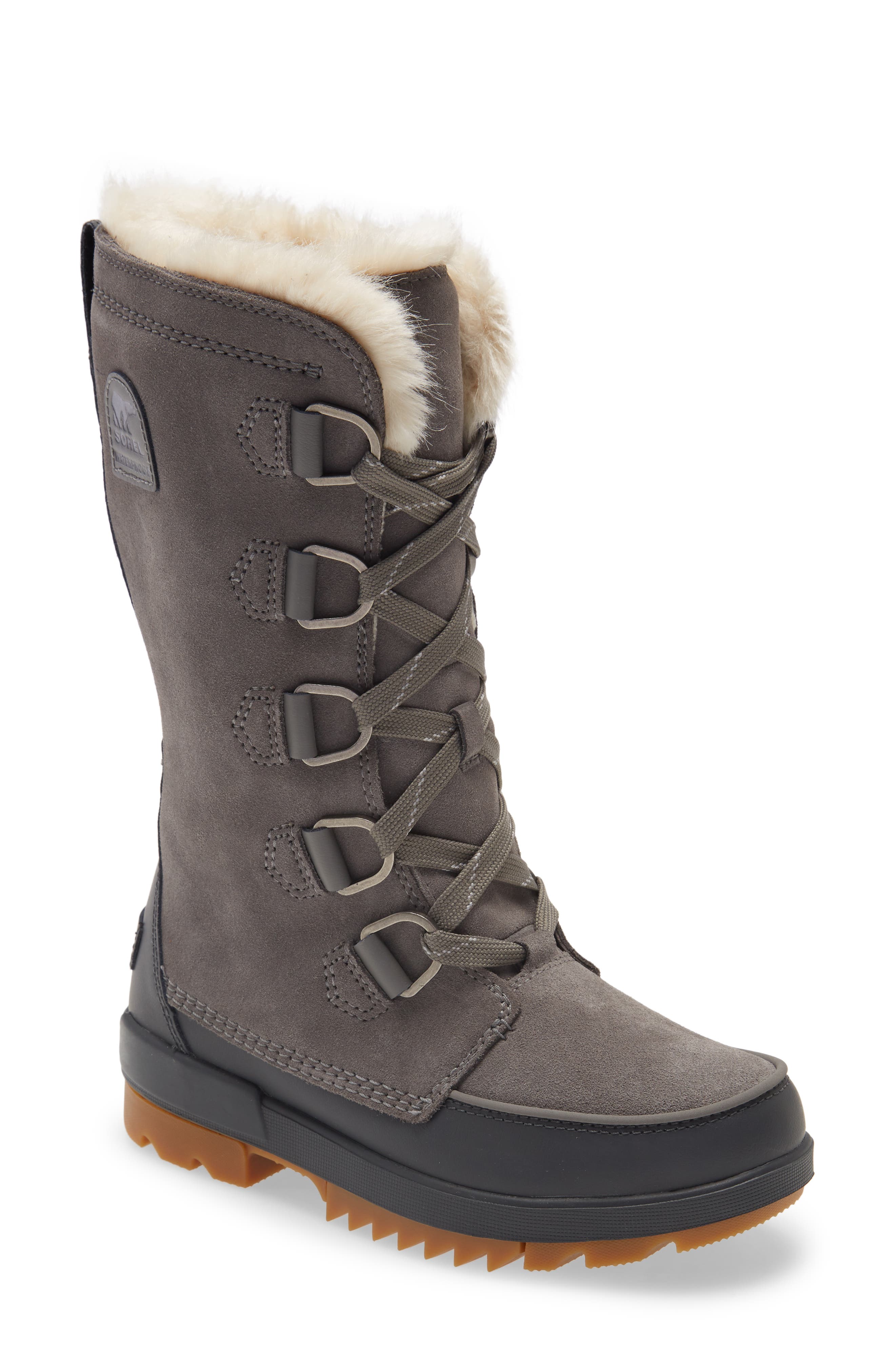 SOREL Tivoli IV Waterproof Tall Winter Boot in Quarry at Nordstrom, Size 7