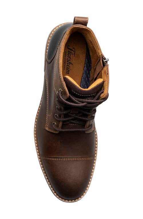 Shop Florsheim Renegade Cap Toe Boot In Brown