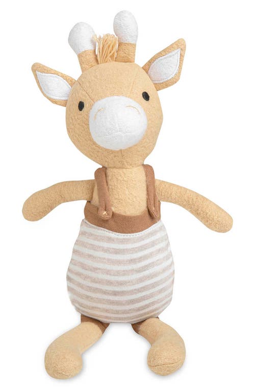 Crane Baby Plush Cotton Stuffed Animal In Yellow/ White
