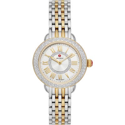 Michele Serein Mini Diamond Watch Head & Bracelet, 2m