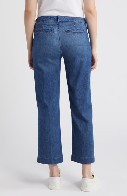 Frank & Eileen Westport Wide Leg Trousers In Washed Blue