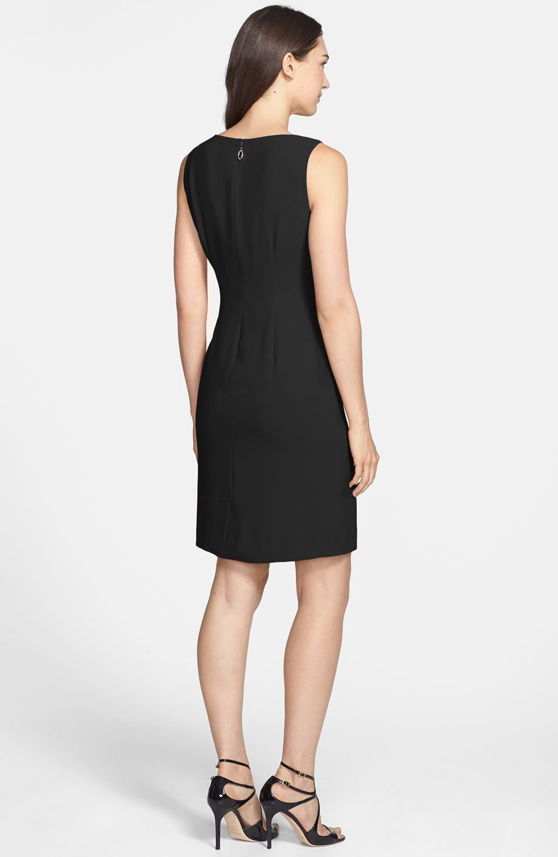 IVANKA TRUMP,
                                                Asymmetrical Peplum Sheath Dress,
                                                Alternate thumbnail 2, color,
                                                001