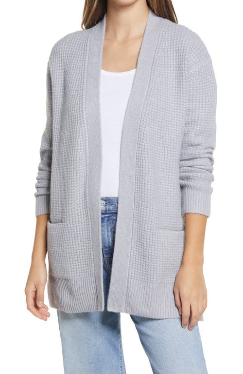 caslon(r) Open Front Cardigan Sweater in Grey Heather