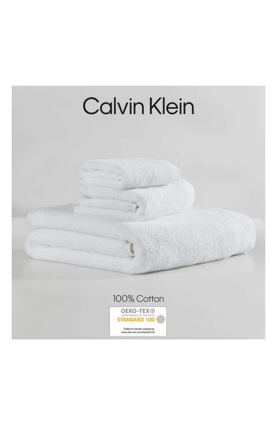 Calvin Klein Entwine 3-piece Towel Set In White