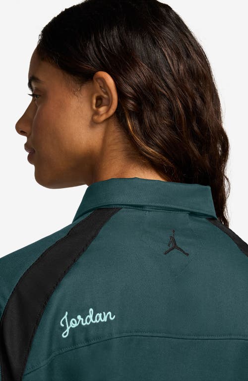 JORDAN JORDAN EMBROIDERED SHORT SLEEVE WORKWEAR BUTTON-UP SHIRT