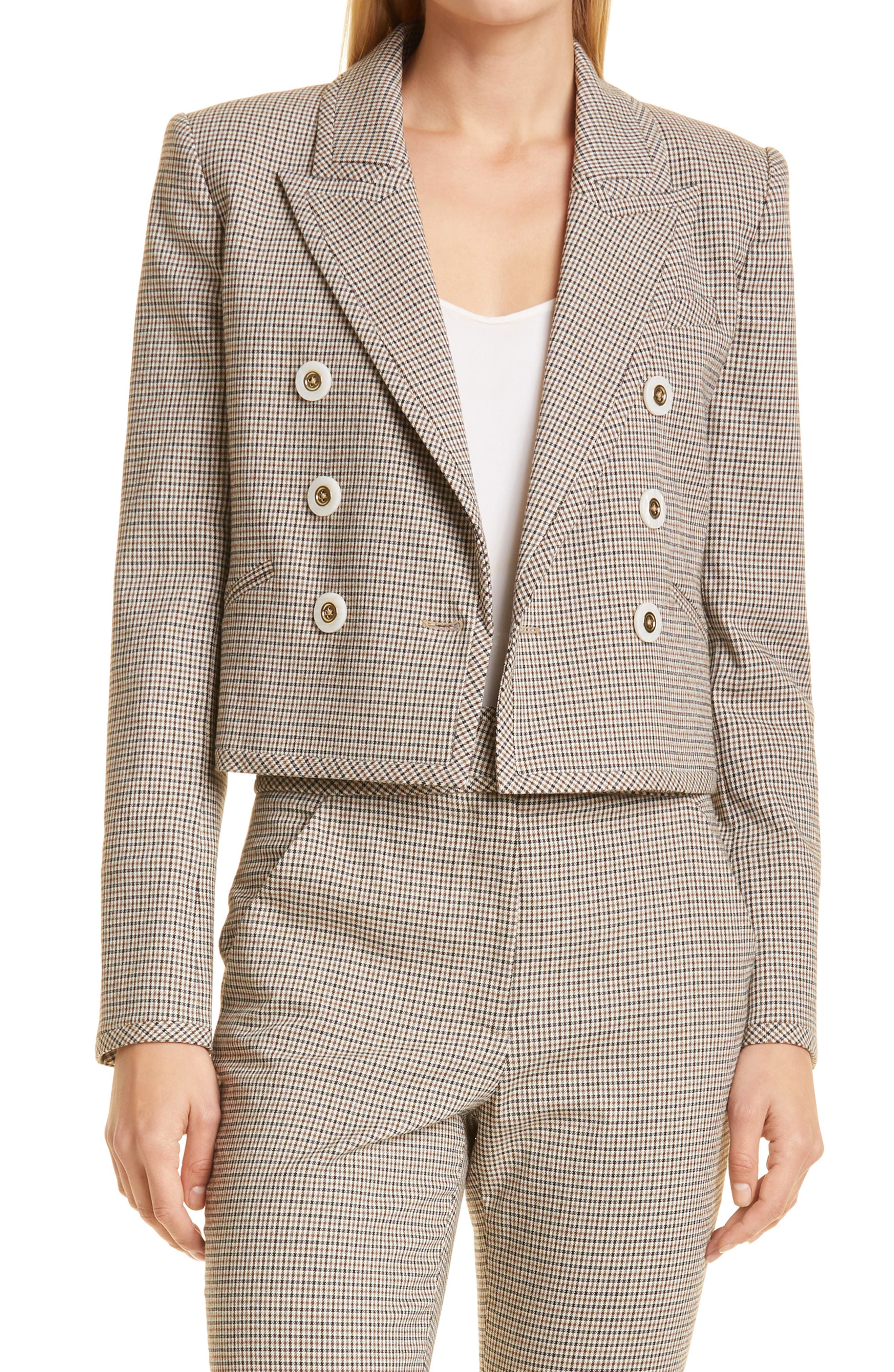 camel wool blazer womens