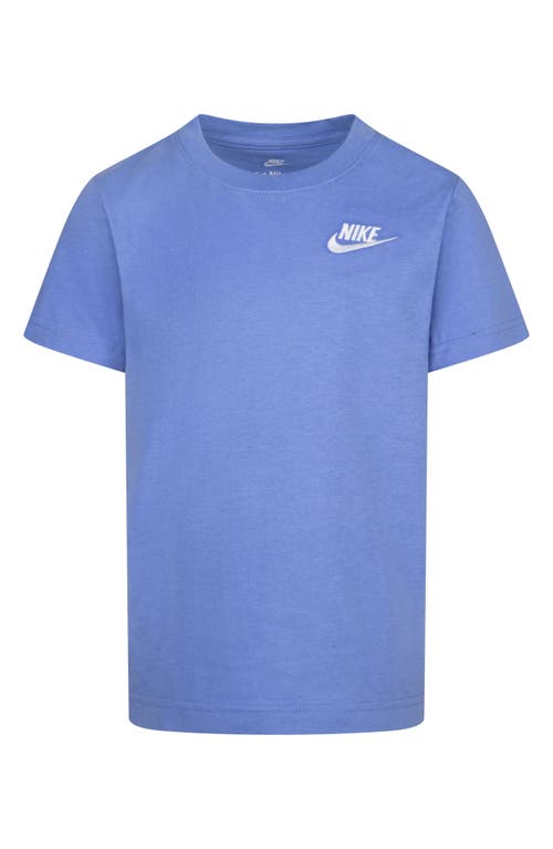 Shop Nike Embroidered Logo Crew Neck T-shirt In  Polar